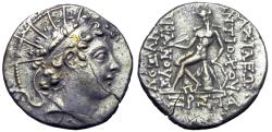 Ancient Coins - Seleukid Kingdom. Antiochos VI Dionysos. Silver Drachm, 144-142 BC.