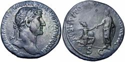 Ancient Coins - Hadrian. AD 117-138. Rare .