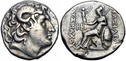 Ancient Coins - Kings of Thrace, Lysimachos AR Tetradrachm. Kyzikos, after 281 BC.