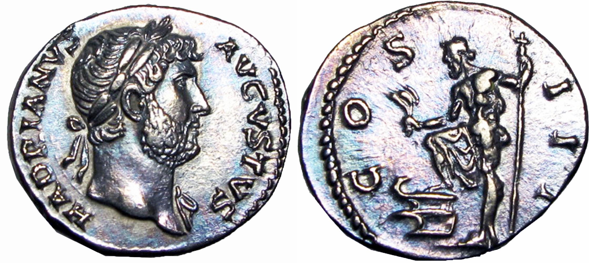 Hadrian. AD 117-138. stunning bold, toned example. | Roman Imperial Coins