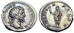 Ancient Coins - Septimius Severus, 193-211. Denarius (Silver, 19 mm, 1.48 g, 6 h).