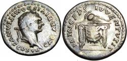 Ancient Coins - Domitian. As Caesar, AD 69-81. AR Denarius