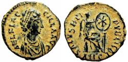 Ancient Coins - AELIA FLACILLA, wife of Theodosius I. Augusta, 379-386 AD. Æ