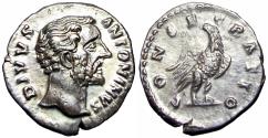 Ancient Coins - Divus Antoninus Pius. Died AD 161.