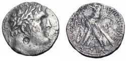 Ancient Coins - PHOENICIA, Tyre. 126/5 BC-AD 65/6. AR Shekel roughness,Very Rare date probably unique.