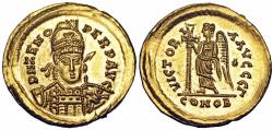 Ancient Coins - Zeno AV Solidus. Constantinople, AD 476-491.