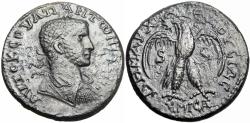 Ancient Coins - Uranius Antoninus AR Tetradrachm of Emesa, Seleucis and Pieria. AD 253-254.