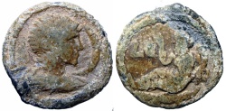 Ancient Coins - Antinous PL Tessera of Alexandria, Egypt. AD 117-138. , favorite of Hadrian (died AD 130).