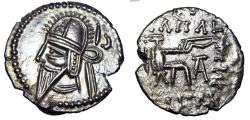 Ancient Coins - PARTHIA, Kingdom of, Vologases VI, (c.A.D. 208-228), silver drachm,