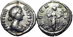 Ancient Coins - Faustina II Denarius.