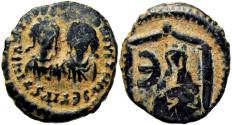 Ancient Coins - Justin I & Justinian I. 527. Æ Pentanummium