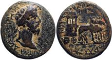 Ancient Coins - Commodus Ӕ29 of Philadelphia, Decapolis. AD 191-2.