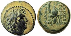 Ancient Coins - SELEUKID KINGS of SYRIA. Tryphon. Circa 142-138 BC. Æ