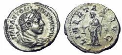 Ancient Coins - Elagabalus AR Denarius. Rome, AD 218-222.