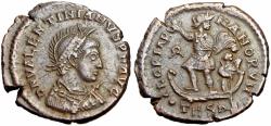 Ancient Coins - Valentinian II Æ Centenionalis. Thessalonica, AD 379.