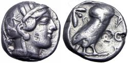 Ancient Coins - Eastren imitating Athens, AR Tetradrachm. Circa 454-404 BC.