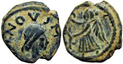 Ancient Coins - Vandals, Thrasamund Æ Nummus. Carthage, 496-523 AD.