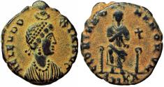 Ancient Coins - Eudoxia. AE17. Cyzicus. 398-401 AD.