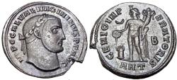 Ancient Coins - Maximinus II follis, Antioch, AD 310-311.