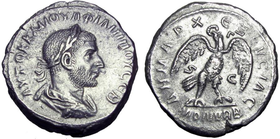 Ancient Coins - SYRIA, Seleucis and Pieria. Antioch. Philip I. 244-249 AD.