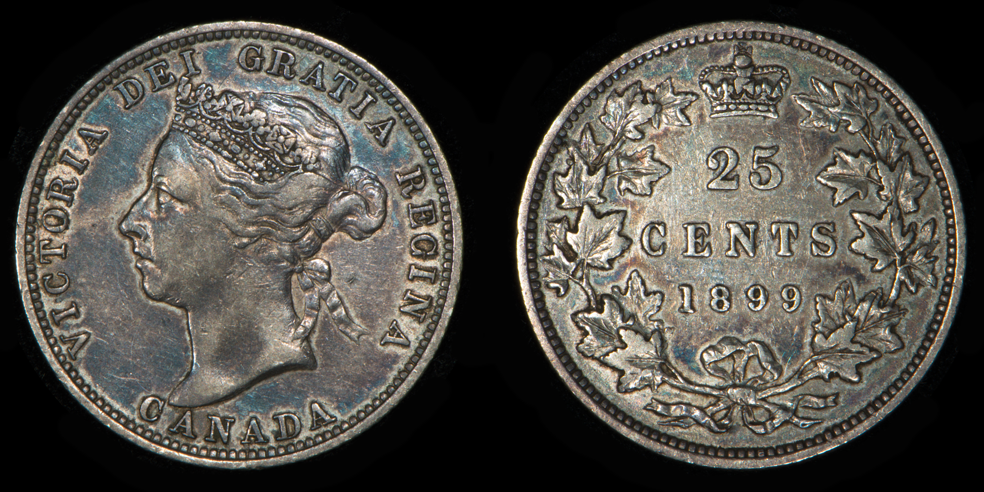 CANADA – 1899 25 Cents, Victoria | North & Central American and 