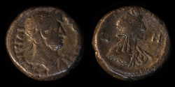 Ancient Coins - ROMAN PROVINCIAL – Egypt, Alexandria, Hadrian, Tetradrachm, Yr. 8 (123/4 A.D.), Isis reverse