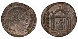 Ancient Coins - ROMAN EMPIRE – Maximianus (Second Reign) Follis Ticinum mint RIC 92, Drost 16, 307 – 308 A.D.