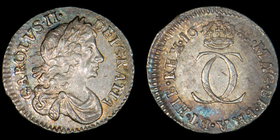 World Coins - ENGLAND – 1683 Twopence, Charles II