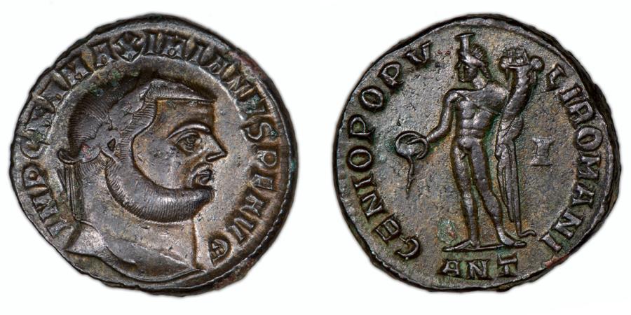 ROMAN EMPIRE – Maximianus Follis Antiochia mint RIC 52b, 299 – 300