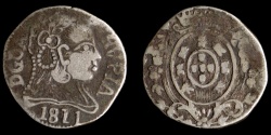 World Coins - PORTUGUESE INDIA – GOA – 1811 Rupia, João VI