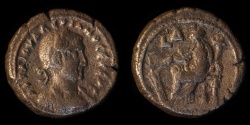 Ancient Coins - ROMAN PROVINCIAL – Egypt, Alexandria, Valerian I, Tetradrachm, Yr. 4 (256/7 A.D.), Tyche reverse