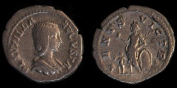 Ancient Coins - ROMAN EMPIRE – Plautilla Denarius RIC (Caracalla) 369, 202 – 203 A.D. VENVS VICTRIX           