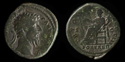 Ancient Coins - ROMAN EMPIRE – Lucius Verus Dupondius, RIC (Aurelius) 1477, 168 A.D.