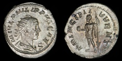 Ancient Coins - ROMAN EMPIRE – Philip II as Caesar Antoninianus, RIC (Philip I) 218d, 246 A.D. PRINCIPI IVVENT