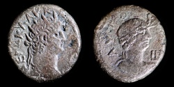 Ancient Coins - ROMAN PROVINCIAL – Egypt, Alexandria, Nero, Tetradrachm, Yr. 12 (65/6 A.D.), Alexandria reverse 
