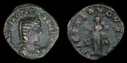 Ancient Coins - ROMAN EMPIRE – Otacilia Severa Sestertius RIC (Philip I) 208a, 244 A.D. PIETAS AVGVSTAE