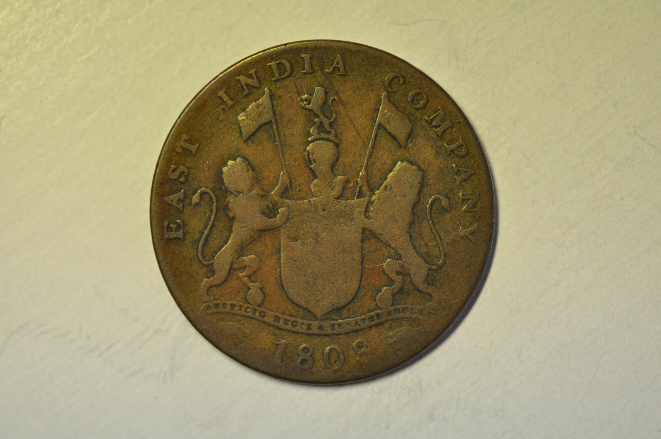 British India Madras Presidency; XX (20) Cash 1808 | Asian and