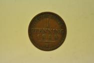 World Coins - German States - Prussia; Pfennig 1868-B