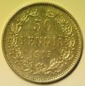 World Coins - Finland under Russian Occupation Silver 50 Pennia 1915-S