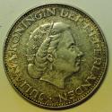 World Coins - Netherlands Silver 2 1/2 Gulden 1960