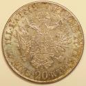World Coins - Austria Austro - Hungarian Empire Silver 20 Kreuzer 1841-A   UNC