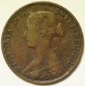 World Coins - Great Britain Bronze 1/2 Penny 1862