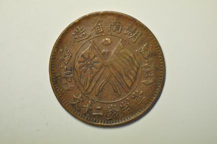 World Coins - China Hunan; Copper 20 Cash no date - 1919