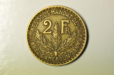 World Coins - Cameroon; 2 Francs 1924