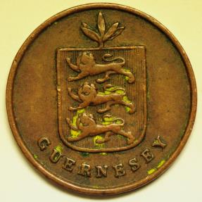 World Coins - Guernsey  Copper Double 1830  VF