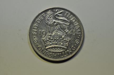 World Coins - Great Britain; Silver Shilling 1943