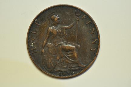 World Coins - Great Britain; 1/2 Penny 1899