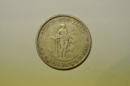 South Africa; Silver Shilling 1929 | African Coins