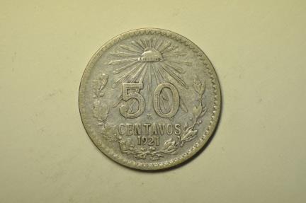 Mexico; Silver 50 Centavos 1921 | North & Central American and ...