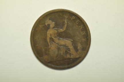 World Coins - Great Britain; Penny 1872